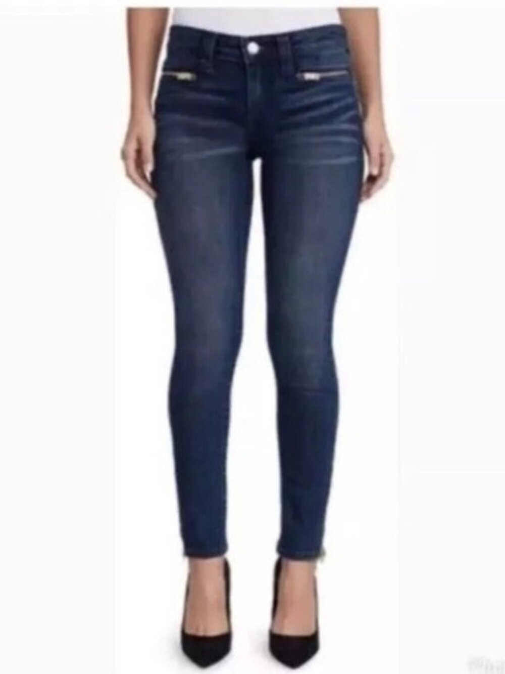 True Religion Amanda Lonestar Skinny Jeans Zip Ankle / Women’s 30